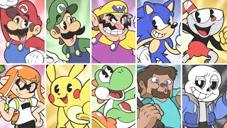 What If All Smash Ultimate Characters Were in Cuphead [upl. by Treharne]