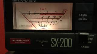 Diamond SX200 SWRWattmeter Demonstration [upl. by Ettenav381]