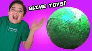 Giant SLIME SURPRISE EGG with Toys Inside and Flarp Putty [upl. by Kalli]