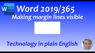 Word 2019365 Making Margin Lines Visible [upl. by Robbie]