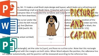 Keep Your Pictures And Captions Together In MS Word  PowerPoint  publisher [upl. by Vickie]