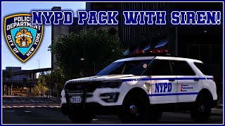 NYPD Pack With Authentic Siren  LSPDFR  GTA V [upl. by Lovell896]