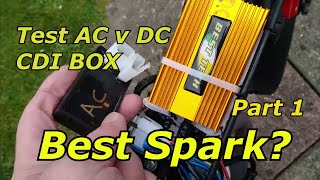 Compare the spark from AC and DC CDI ignition systems See for yourself [upl. by Ondine]