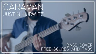 Caravan ▶ FREE BASS SHEET AND TAB ◀ by JMFranch ♫ Whiplash Soundtrack ♫ [upl. by Yentruok]