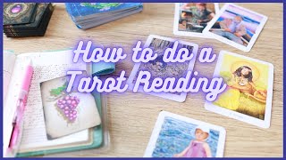 Step by step guide to how to read tarot cards  HOW TO DO A TAROT READING FOR YOURSELF [upl. by Zulaledairam433]