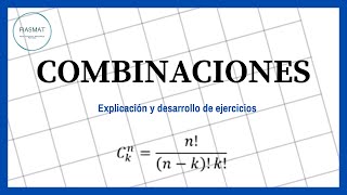 Combinaciones  Ejercicios resueltos [upl. by Colman472]