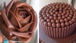 Perfect And Easy Cake Decorating Ideas  Chocolate Cake Hacks  Delicious Chocolate Cake Recipes [upl. by Ozmo]