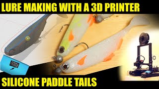 Making lures with a 3d printer silicone paddle tails [upl. by Yellek342]