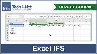 How to use the IFS function in Excel [upl. by Hasseman]