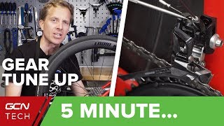 5 Minute Simple Bike Gear TuneUp  Indexing Cable Tension amp Limit Screws [upl. by Enilegnave19]