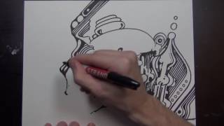 Sharpie Drawing w drawing sounds [upl. by Dorry]