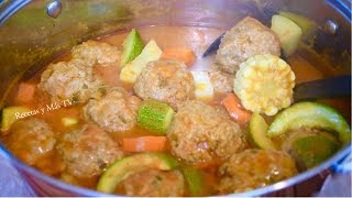 Caldo de Albóndigas secreto para que no se te deshagan [upl. by Pansy]