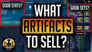 RAID Shadow Legends  What Artifacts to sell and how to use the Artifact filter to speed it up [upl. by Alleon]