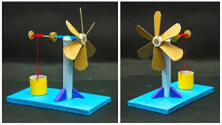 Wind Turbine Working Model  School Projects [upl. by Randene]