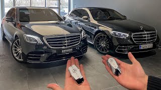 OLD VS NEW SCLASS W222 amp W223 SClass Interior Exterior Drive Comparison [upl. by Aymahs980]