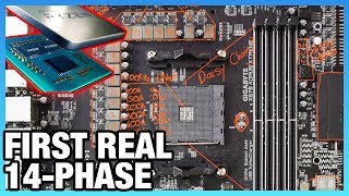 Gigabyte X570 Xtreme Motherboard Analysis True 14Phase VRM [upl. by Atteinotna511]