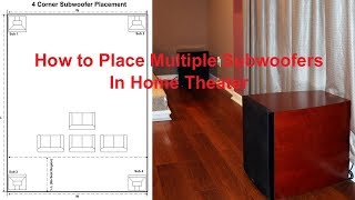 How to Place Multiple Subwoofers in a Home Theater [upl. by Nimesay]