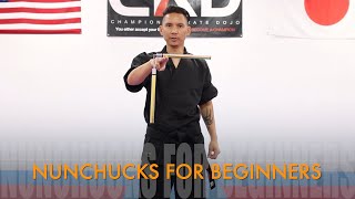 Karate Nunchuck Techniques for beginners Lesson 1 [upl. by Elyk]