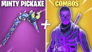 TOP 5 MINTY PICKAXE SKIN COMBOS  TOP MINTY PICKAXE CHAPTER 2 BEST SKIN COMBOS MERRY MINT AXE [upl. by Kassab]