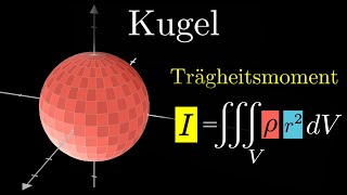 Trägheitsmoment einer Kugel berechnen  Integral Physik [upl. by Paapanen481]