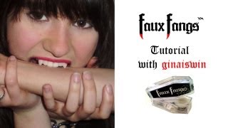 Faux Fangs Tutorial Vampire Teeth [upl. by Grunberg]