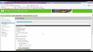 How to setup scan to email on HP Printers [upl. by Yaf]