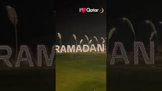 Ramadan 2023 lights at Doha Corniche [upl. by Atiugram]