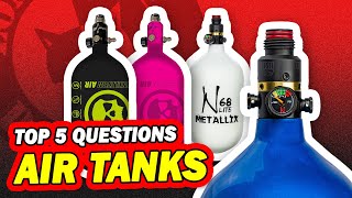 Top 5 Questions About Paintball Air Tanks  Lone Wolf Paintball Michigan [upl. by Shannon]