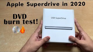 Apple USB SuperDrive in 2020  Unboxing and Burning a Disk with it [upl. by Clarise]