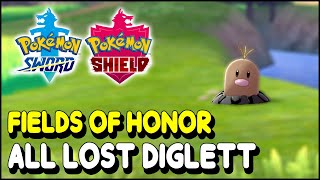 Pokemon Sword amp Shield All Diglett Locations in Field of Honor The Isle of Armor DLC [upl. by Fairbanks542]