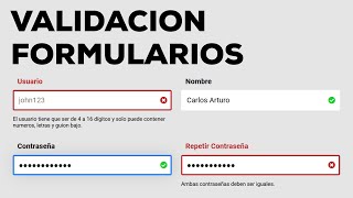 Aprende a Validar Formularios con Javascript y Expresiones Regulares [upl. by Joerg]