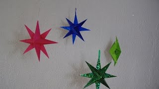 Cómo hacer Estrella de papel para navidad [upl. by Karalynn329]