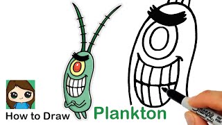 How to Draw Plankton  SpongeBob SquarePants [upl. by Aicirtac]