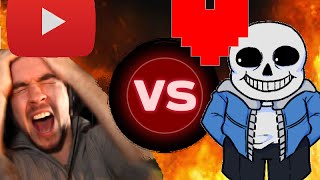 Youtubers React To Beating Sans [upl. by Koa]