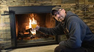 How to Start a Fire in the Fireplace The EASY WAY [upl. by Saltzman842]