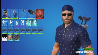 BOGEY BASHER Skin Showcase in Fortnite [upl. by Brest]