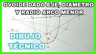 OVOIDE  dado diámetro eje menor eje mayor y radio🚀 [upl. by Cheney]