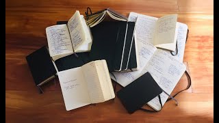 Almost 20 YEARS of Moleskine Notebooks [upl. by Abercromby]