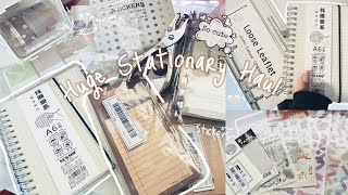 🍑 a huge cute and affordable stationery haul  SHEIN [upl. by Ahsina]