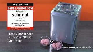 Testvideo Eismaschine Profi Plus 48880 von Unold [upl. by Cima99]