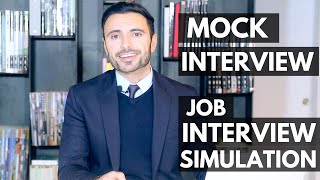 Job Interview Simulation and Training  Mock Interview [upl. by Notneuq28]