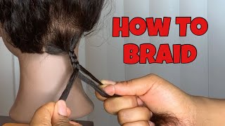 How To Braid For Beginners  3 Strand Braid [upl. by Maxa]