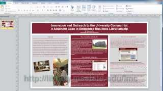 Microsoft Publisher Conference Poster Sessions [upl. by Franky]