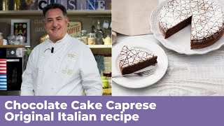 CHOCOLATE CAKE CAPRESE  Original Italian Recipe [upl. by Rolo]