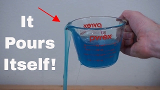 A Liquid That Pours Itself The SelfSiphoning Fluid Polyethylene Glycol [upl. by Seftton]