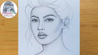 How to shading and blending a face with pencil for beginners [upl. by Aivatan272]