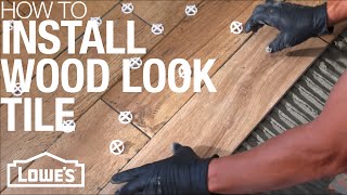 How To Install Wood Look Tile [upl. by Arissa829]