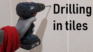 How to drill in ceramic tiles [upl. by Lilli]