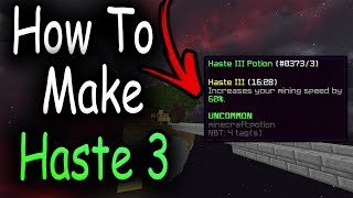 Hypixel Skyblock  How To Make Haste 3 Potions [upl. by Jumbala]