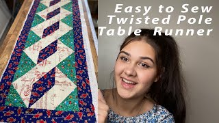 HOW TO MAKE A Christmas TWISTED POLE TABLE RUNNER [upl. by Ilse237]